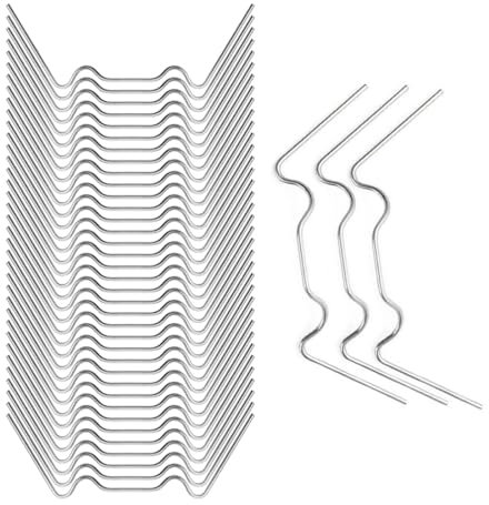 YOYEAH Lot de 100 pinces de serre en acier inoxydable - Pour plaques de serre et plaques alvéolaires - Pinces résistantes aux tempêtes - Accessoires et clips pour serres