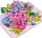 LINPOPUP® Pop-Up Karte Blume - Grußkarte Schmetterling, Geburtstagskarte, Muttertagskarte, 3D Blumenkarte für Frau, Mutter, Freundin, Gute Besserung, Geldgeschenk, Gutschein, Garten, Hortensien, N278