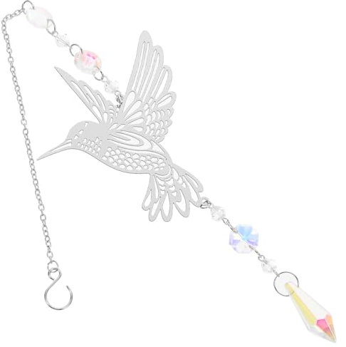 TOPBATHY Fensterhänger Sonnenfänger Aus Metall Hohler Vogelanhänger Für Fenster Und Garten Hängende Kristall Dekoration Mit Lichtfänger