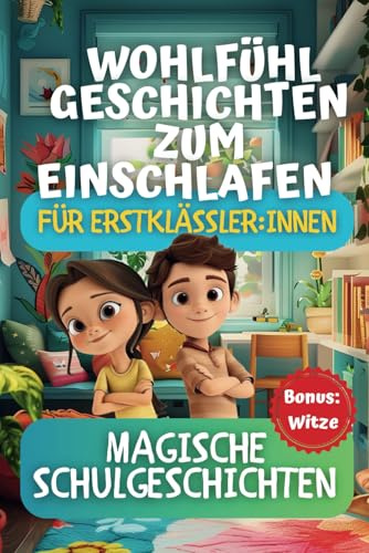 Wohlfühlgeschichten zum Einschlafen für Erstklässler - Magische Schulgeschichten: Ideales Geschenk zur Einschulung, Gute Nacht Geschichten für Kinder ab 6 Jahre