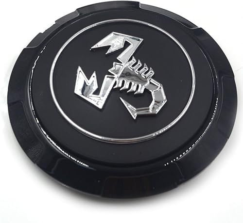 YJDWWJTB 4 Stück Auto Radnabenabdeckung für FIAT 500 Abarth 133mm,Radnabenkappen Felgendeckel Felgenkappen Nabenkappen Auto Accessories,D