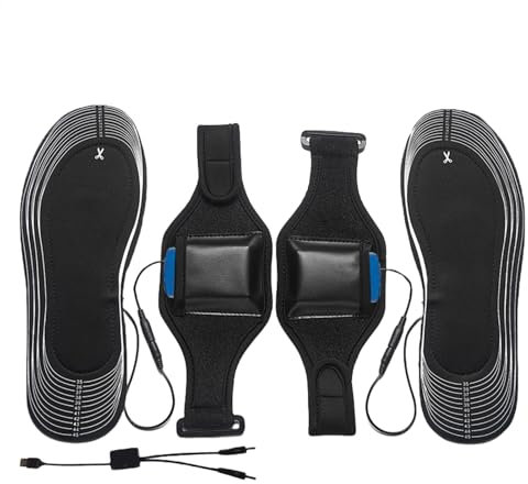 Heated Boot Insoles, Cuttable USB Charging Heated Insoles, Heated Soft Insoles with Battery, Lithium Battery Heated Insoles, Battery-Powered Heated Insoles, USB Rechargeable Boot Insoles