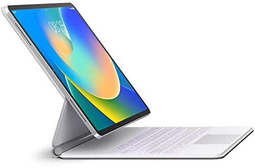 Funda con teclado para iPad Air 13 (M3 2025 / M2 2024) y iPad Pro de 12.9 pulgadas 6ª/5ª/4ª/3ª generación - Funda magnética estilo mágico con trackpad multitáctil - Soporte voladizo flotante