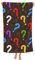 HDTVTV Buntes Fragezeichen, Strandtuch Ultraweiches Badetuch Schnelltrocknende Stranddecke 80x130cm