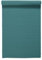 LINUM Uni Dekoratives Tischläufer für Esstisch 45x150 cm, 100% Gerippte Baumwolle, Maschinenwaschbar, Dunkles Grautürkis