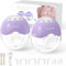 NesveCit Electric Breast Pump, Wearable Breast Pump Hands Free, 4 Modes & 12 Levels, Portable, Rechargeble, Painless, Low Noise, BPA Free, 19/21/24MM Flanges, 2 Pack Purple