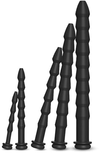 BDSMYEE Dilator Harnröhre Edelstahl hohl 5 Set, Harnröhren Dilatatoren Mann Penis Plugs, Hohler Silikon Penis Plug Harnröhren Dilatatoren Für Männer