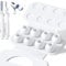4 Pairs Replacement Ear Tips for Airpods Pro 2/1 with Hole for Noise Reduction, Silicone Earplugs for Airpods Pro with Cleaning Set & Portable Storage Box, Medium