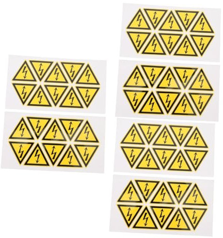 Cabilock 3 Sätze Caution Labels Sicherheitswarnaufkleber Für Elektrische Kästen Hochwertige Wasserfeste Warnschilder Aus Material Für Innen Außenbereich Einfache Installation 20 Stück * 3