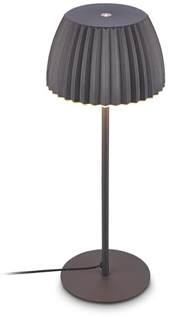 BRILONER - LED Table lamp with Touch, dimmable, Warm White, Light Edge, Bedside, Lounge, Bedroom, Table Light, 14.3x36 cm, Anthracite