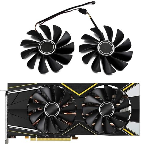 YUNHUOZ 95mm CF1010U12S FDC10U12S9-C RX5700 GPU Fan Für ASRock für Radeon RX 5700 XT 5700XT Lüfter