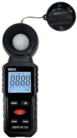 S8608 Beleuchtungsmesser Hochpräzises digitales Helligkeitsmessgerät in Industriequalität, Messgerät, Lumenprüfgerät,Vielseitige Anwendungen