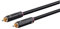 Monoprice Onix Series Cable coaxial Digital de Audio/Video RCA Subwoofer CL2, RG-6/U 75-Ohm 15 pies, Negro