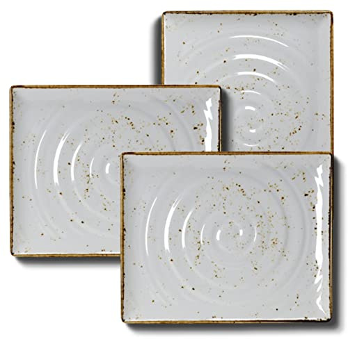 Steelite VV458 Craft Melamine GN 1/2 Rectangular Platter, White (Pack of 3)
