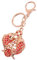 lachineuse - Porte-Clés Double Poissons Feng Shui - Porte-Bonheur - Symbole d'Abondance, Richesse & Joie - 5,5 x 4,5 cm - Idée Cadeau Bijou Asiatique Japon - Coloris Doré & Rouge