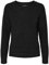 VERO MODA Damen VMDOFFY LS O-Neck Blouse GA NOOS Pullover, Black/Detail:Melange, One Size