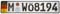 International Tie European German Euro License Plate with Random Numbers (Munich II)