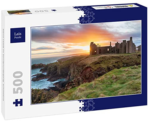 Lais Puzzle Slains Castle at sunset, Scotland 500 pieces