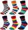 Occulto BUNTE SOCKEN für HERREN (6 PAAR) aus BAUMWOLLE in verschiedenen MUSTERN, bunte HERRENSOCKEN BUSINESS SOCKEN, RINGELSOCKEN 6 Paar | Mix1 39-42
