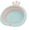YJZQ Bébé Lavabo portable Enfants Baignoire BéBé Bassin de Lavage Pliable bébé lavabo en silicone Vasque Pliante Cadeau Nouveau-Né pour laver Visage Cul Rose Taille S