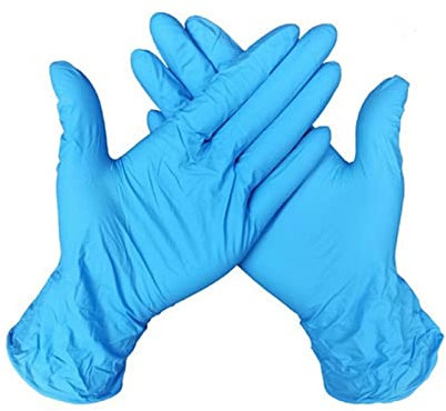 HUABAO Einweghandschuhe, Nitril, Pink, für Damen und Herren, universal, für Garten, Küche, Waschen, Arbeitshandschuhe (Farbe: Himmelblau, M, Größe: 100 Stück)