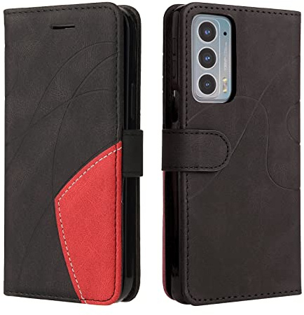 Fatcatparadise Funda para Moto E20 / E30 / E40, Flip Folio Libro de Cuero Carcasa de TPU, con Cierre Magnético, Ranura para Tarjeta, Tarjetero y Suporte, Capa Plegable Cartera, Tipo Étui Piel (Negro)