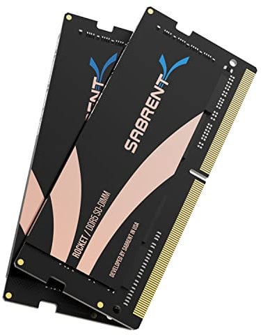 SABRENT RAM SODIMM Memory 32GB (2X16GB) DDR5 4800MHz portable Memory Kit for Laptop, Ultrabook and Mini-PC (SB-DR5S-16GX2)