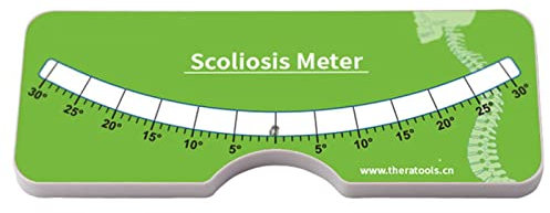 VEXIGO Pocket Scoliometer Medical Measuring Device for Back Scoliosis Diagnosis Portable Device, 0‑30° Testing Range for Measuring S pinal Alignment