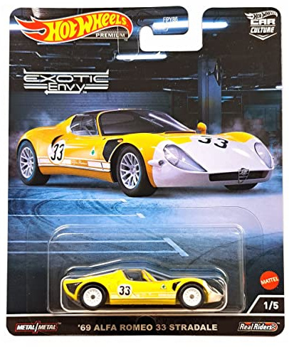 Hot Wheels '69 Alfa Romeo 33 Stradale 1:64 Diecast Car