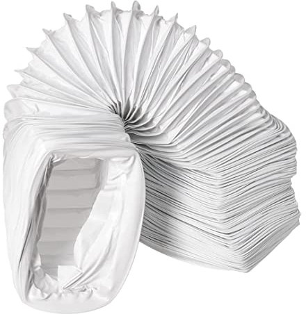 Tuyau d'évacuation d'air flexible en PVC pour climatisation, hotte aspirante, sèche-linge (110 x 55/3 m)