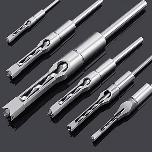 Spiralbohrer Bohrwerkzeug-Set Vierkantbohrer Stemmmeißel Bohrer-Set Vierkant verlängerte Säge (Color : D, Size : 9.5 mm) (D 14 mm)