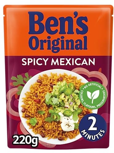 BEN'S ORIGINAL Spicy Mexican Microwave Rice Pouch 220g - Serves 2