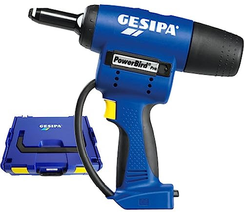 Gesipa PowerBird Pro Gold Edition CAS senza batteria, 20.000 N, per rivetti ciechi fino a Ø 6,4 mm, motore brushless, rivettatore 1679665