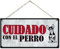 CARISPIBET ¡Cuidado con el perro! Señales de precaución señales de advertencia para la puerta de la casa puertas exteriores letrero de la casa carteles prácticos 15 x 30 cm