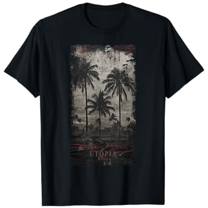 Palmen Palme Strand Meer Sonne Ferien Urlaub Sommer T-Shirt