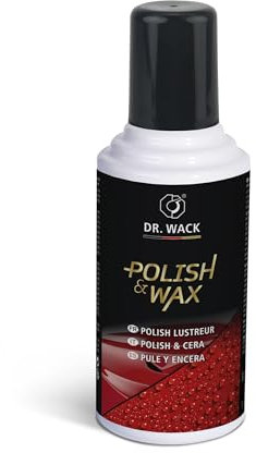 DR. WACK A1 Polish & Wax 500ml - Polish & Wax in One - Entfernt effektiv Kratzer - Verbesserter Schutz und Glanz - Für alle Lacke geeignet - Premium Pflege