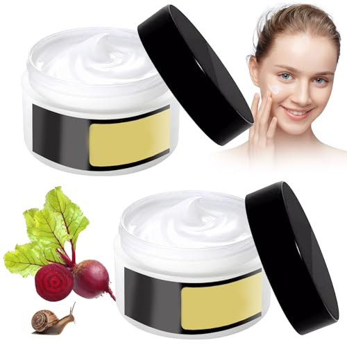 Schneckenschleim Creme 2 Stück Snail Mucin Snail Cream Schneckencreme Schneckengel Snail 92 All In One Cream für Alle Hauttypen Männer Frauen