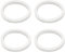 Create idea 4pcs Bicycle Front Fork Sponge Ring Oil Seal Sponge Foam Ring Foam Absorption Seal Ring Suitable for Mountain Bike Front Fork Accessories 34mm