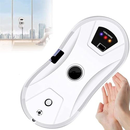ZIJINGY Smart Glass Cleaning Robotic Auto Water Spray, Electric Window Cleaner, for Inside and Outdoor High-Rise Window, Safety Anti-Drop Window Vacuum Cleaner