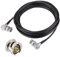 Superbat Cavo SDI BNC Angolato 5m 3G/6G/HD Doppio BNC Maschio a Angolo Retto Belden 1855A Cavo SDI Sottile 75 ohm per Blackmagic Video DVR Oscilloscopi Telecamere di Sorveglianza CCTV
