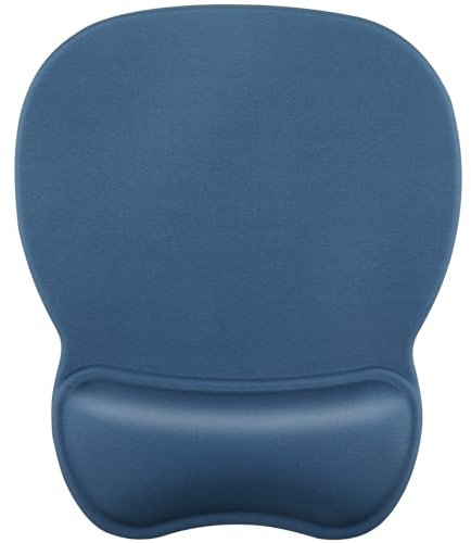 KTRIO Mouse Mat Wrist Support Gel Mouse Pad with Wrist Support, Ergonomic Mousepad Gel Mouse Mat for Computer Laptop, Pain Relief Mouse Wrist Rest Support Pad with Non-slip PU Base, Navy Blue
