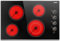 Karinear Piano Cottura Vetroceramica 4 Fuochi, 6700W Piano Cottura Elettrico 77cm con Manopola, Piani Cottura Elettronica Nero, Zona Estesa