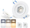 2er Set LED Einbaustrahler 230V 3 Farben Flach Dimmbar LED Spot 5W IP44 Bad Einbauleuchten, 73-89mm Badezimmer Einbauspots, Deckenstrahler mit Verstellbarem Winkel für Bad, Küche und Wohnzimmer