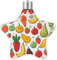 Weihnachtsbaumschmuck, Gemüse, Obst, 1 Druck, Weihnachtsschmuck, festliche hängende Ornamente, Kunststoff und Aluminium, glitzernder Anhänger
