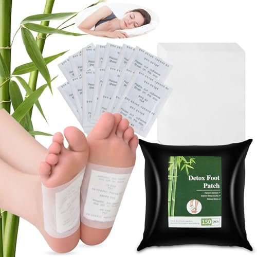 100 Stück Detox Fußpflaster Entgiftung - Entgiftungspflaster Füße für Stressabbau und Tiefschlaf - Deep Cleansing Detox Foot Pads für Entfernen von Körpergiften