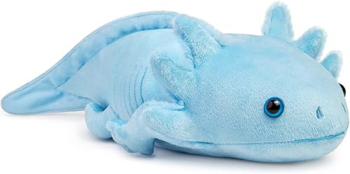 PuffPurrs Axolotl PlüSchtier, Kuscheltier Realistic Blue Axolotl Plush Toy, Animal Stuffed PlüSch, Creepy Stuffed Plushie, Geschenke FüR Kinder 17in/45cm