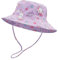 LACOFIA Kleinkind Baby Sonnenhut Kinder Mädchen Sommer Mütze UPF 50+ Hut für Strand Schwimmen Schwimmbad Breiter Krempe/Schnell Trocknend Lila Einhörner 3-7 Jahre