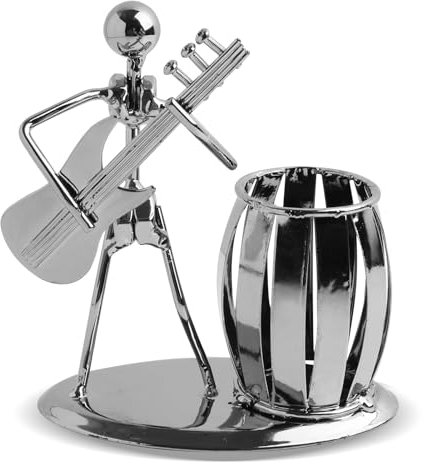 Annlpoy 1pcs stiftehalter schreibtisch stifte organizer stifteköcher pen holder,Metall Musiker E-Gitarre Stifthalter und Schreibtisch Organizer,Kreatives Büro Zubehör Robustes Design für Büro
