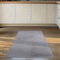 Carpettex Kurzflor Teppich Läufer Flur 80 x 150 cm Silber - Teppich Waschbar, Weich, rutschfest, modern einfarbig Design - für Wohnzimmer, Schlafzimmer, Küche, Esszimmer