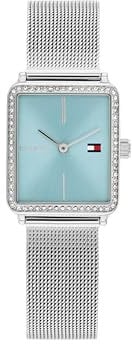 Tommy Hilfiger Montre À Mouvement Quartz Deux Aiguilles pour Femme avec Bracelet Milanais en Acier Inoxydable Argenté - 1782789